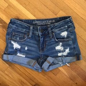 Denim shorts